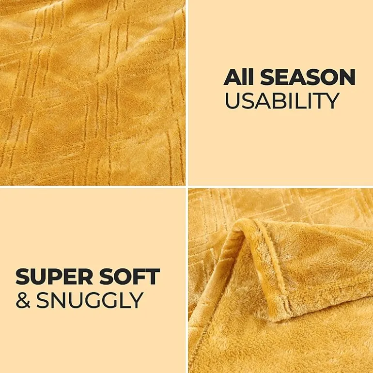 SUPERIOR® Alaska Diamond Quilted Polyester Fleece Multi-Use Throw