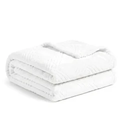 SUPERIOR® Alaska Diamond Quilted Polyester Fleece Multi-Use Throw