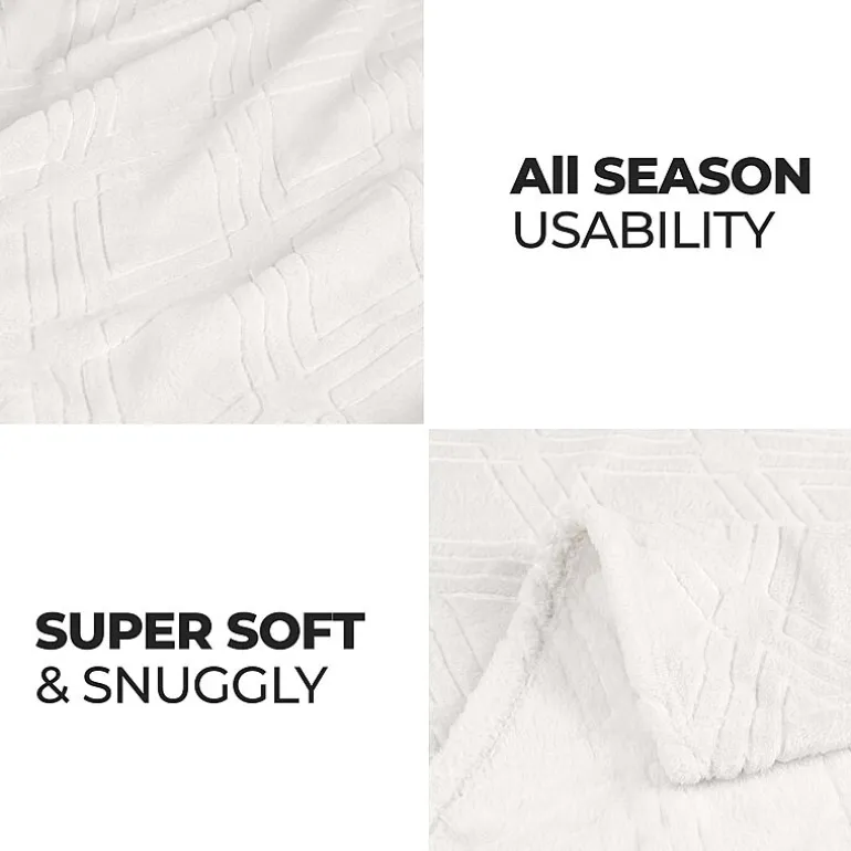 SUPERIOR® Alaska Diamond Quilted Polyester Fleece Multi-Use Throw