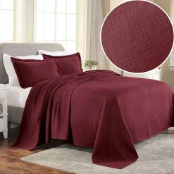 SUPERIOR® Basketweave Matelasse Cotton Woven Jacquard Bedspread