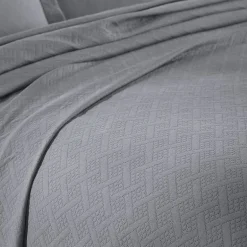 SUPERIOR® Basketweave Matelasse Cotton Woven Jacquard Bedspread