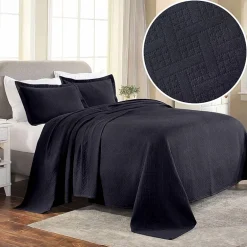 SUPERIOR® Basketweave Matelasse Cotton Woven Jacquard Bedspread