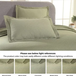 SUPERIOR® Basketweave Matelasse Cotton Woven Jacquard Bedspread