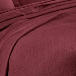 SUPERIOR® Basketweave Matelasse Cotton Woven Jacquard Bedspread