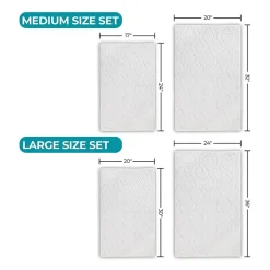 SUPERIOR® Brou 2-Pc Diamond Lattice Bath Rug