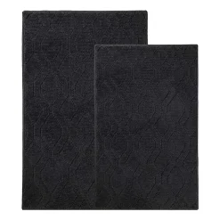 SUPERIOR® Brou 2-Pc Diamond Lattice Bath Rug
