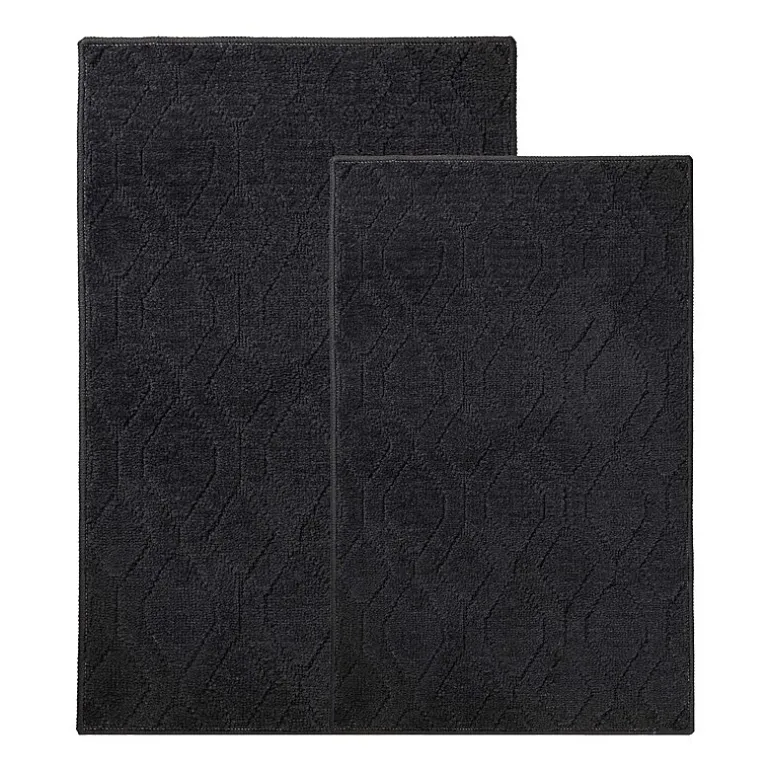 SUPERIOR® Brou 2-Pc Diamond Lattice Bath Rug