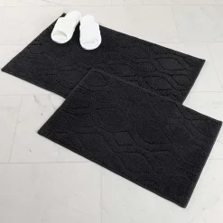 SUPERIOR® Brou 2-Pc Diamond Lattice Bath Rug