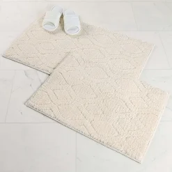 SUPERIOR® Brou 2-Pc Diamond Lattice Bath Rug