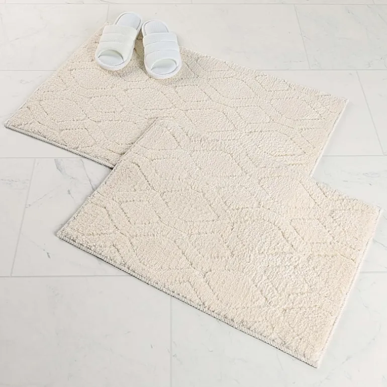 SUPERIOR® Brou 2-Pc Diamond Lattice Bath Rug
