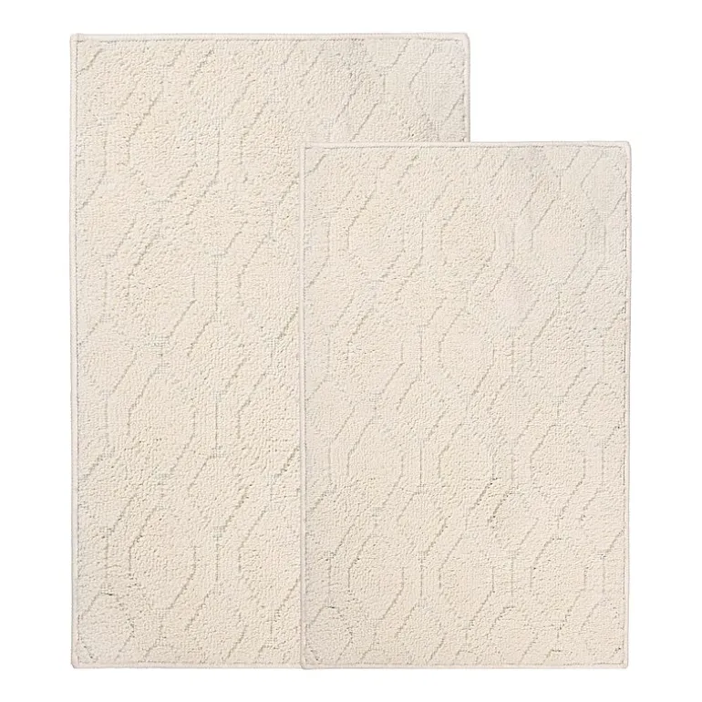 SUPERIOR® Brou 2-Pc Diamond Lattice Bath Rug