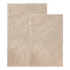 SUPERIOR® Brou 2-Pc Diamond Lattice Bath Rug