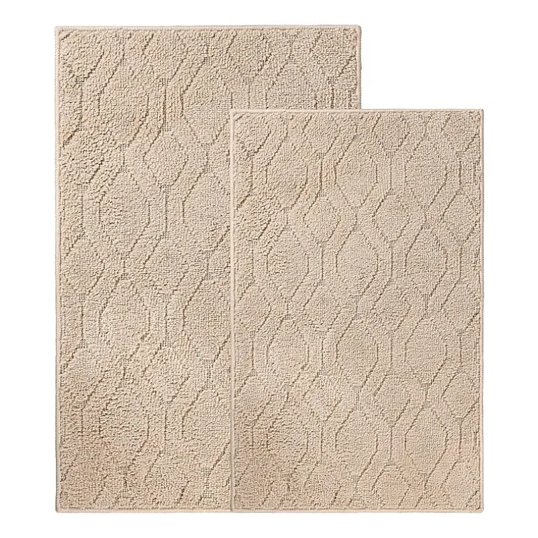 SUPERIOR® Brou 2-Pc Diamond Lattice Bath Rug
