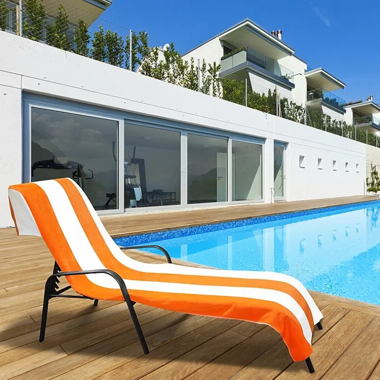 SUPERIOR® Cabana Collection | 100% Cotton Quick Dry Cabana Towel & Lounge Chair Cover