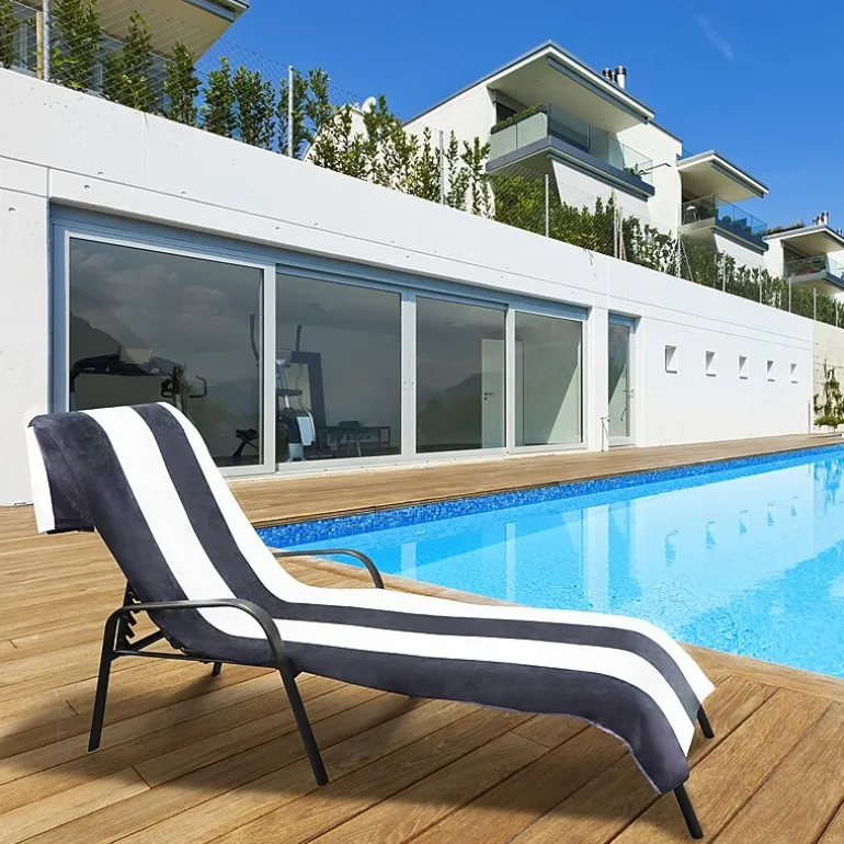 SUPERIOR® Cabana Collection | 100% Cotton Quick Dry Cabana Towel & Lounge Chair Cover