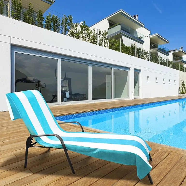 SUPERIOR® Cabana Collection | 100% Cotton Quick Dry Cabana Towel & Lounge Chair Cover
