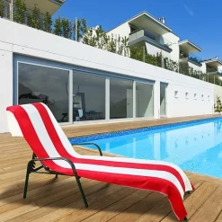 SUPERIOR® Cabana Collection | 100% Cotton Quick Dry Cabana Towel & Lounge Chair Cover