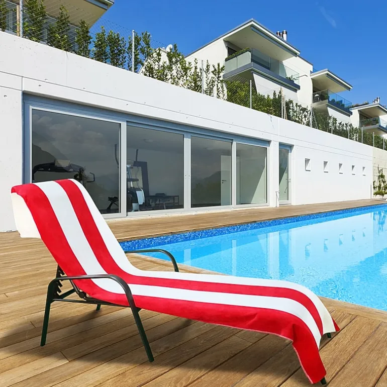 SUPERIOR® Cabana Collection | 100% Cotton Quick Dry Cabana Towel & Lounge Chair Cover