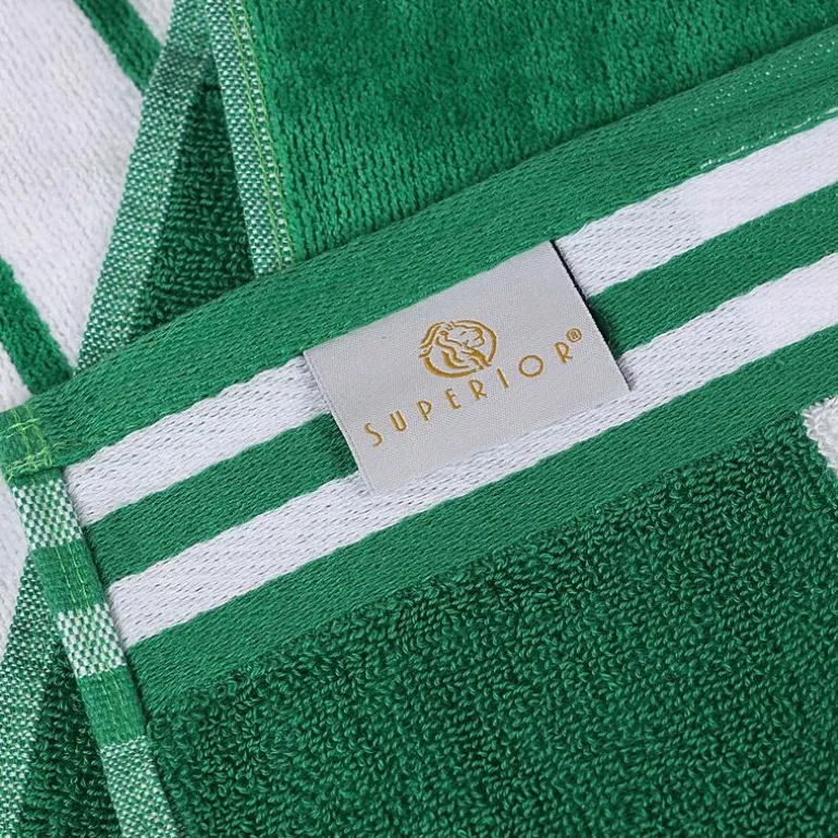 SUPERIOR® Cabana Collection |100% Cotton Quick Dry 2 Piece Beach Towel Set