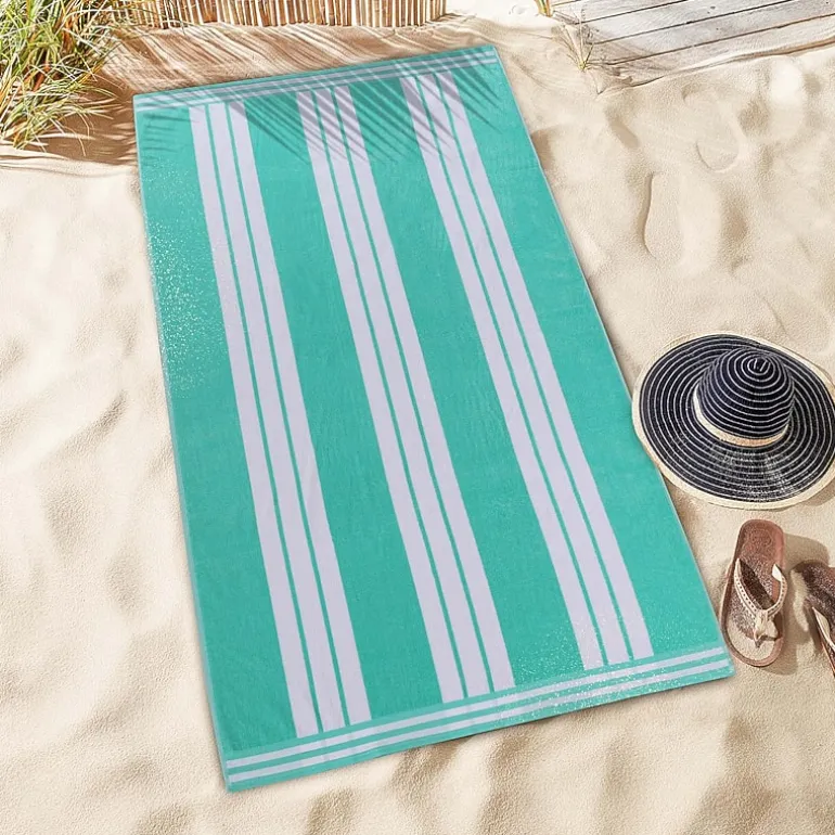 SUPERIOR® Cabana Collection |100% Cotton Quick Dry 2 Piece Beach Towel Set