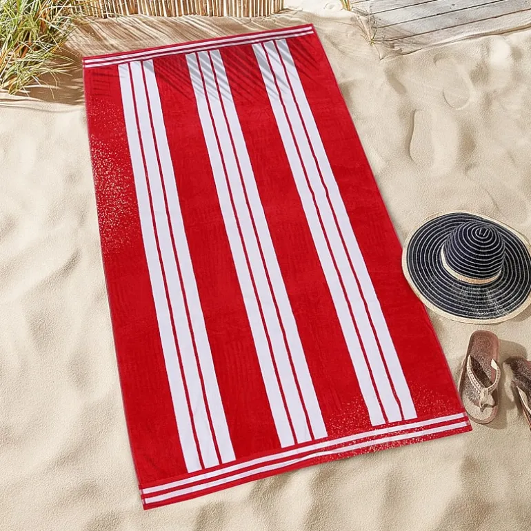 SUPERIOR® Cabana Collection |100% Cotton Quick Dry 2 Piece Beach Towel Set