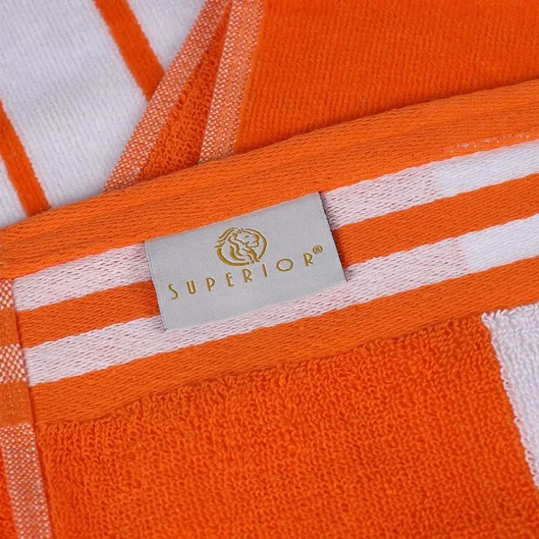 SUPERIOR® Cabana Collection |100% Cotton Quick Dry 2 Piece Beach Towel Set