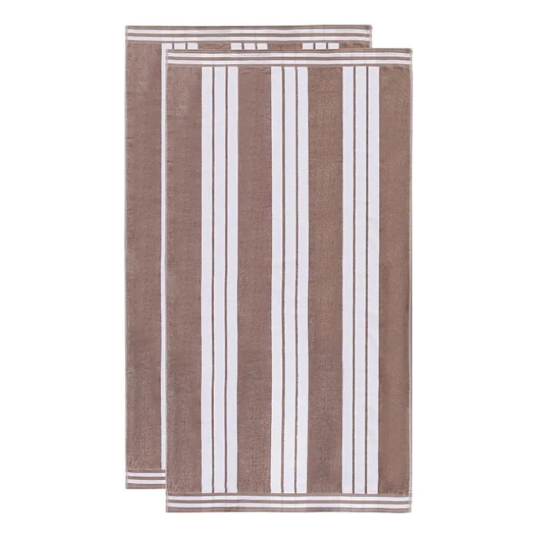 SUPERIOR® Cabana Collection |100% Cotton Quick Dry 2 Piece Beach Towel Set