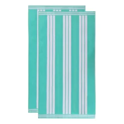 SUPERIOR® Cabana Collection |100% Cotton Quick Dry 2 Piece Beach Towel Set