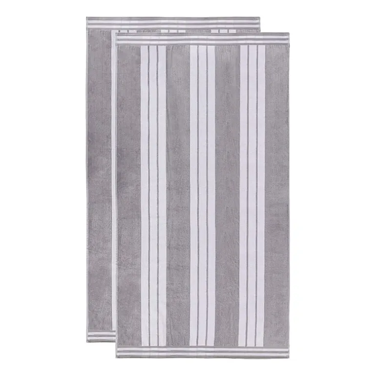 SUPERIOR® Cabana Collection |100% Cotton Quick Dry 2 Piece Beach Towel Set