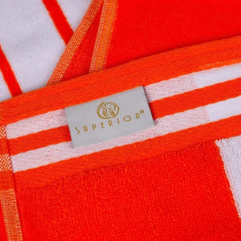 SUPERIOR® Cabana Collection |100% Cotton Quick Dry 2 Piece Beach Towel Set