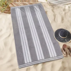 SUPERIOR® Cabana Collection |100% Cotton Quick Dry 2 Piece Beach Towel Set