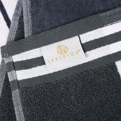 SUPERIOR® Cabana Collection |100% Cotton Quick Dry 2 Piece Beach Towel Set