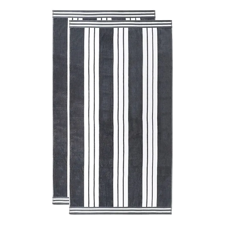 SUPERIOR® Cabana Collection |100% Cotton Quick Dry 2 Piece Beach Towel Set