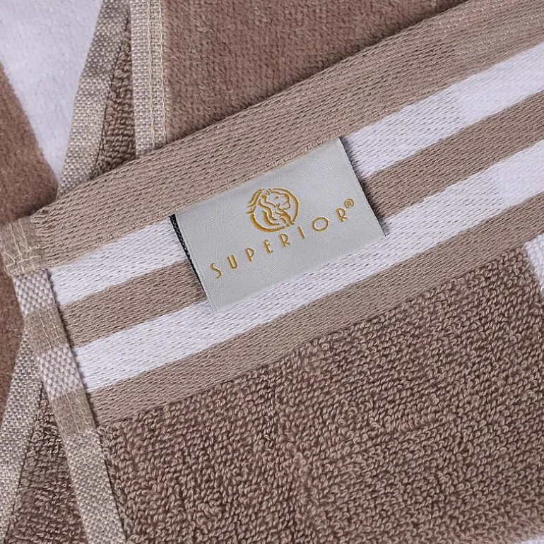 SUPERIOR® Cabana Collection |100% Cotton Quick Dry 2 Piece Beach Towel Set