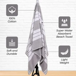 SUPERIOR® Cabana Collection | 100% Cotton Quick Dry Beach Towel