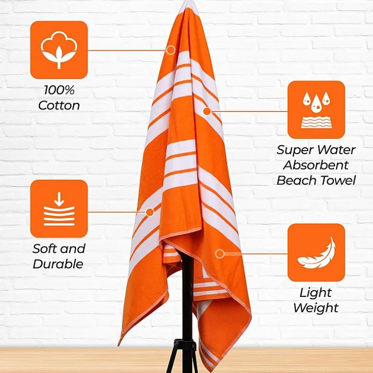 SUPERIOR® Cabana Collection | 100% Cotton Quick Dry Beach Towel