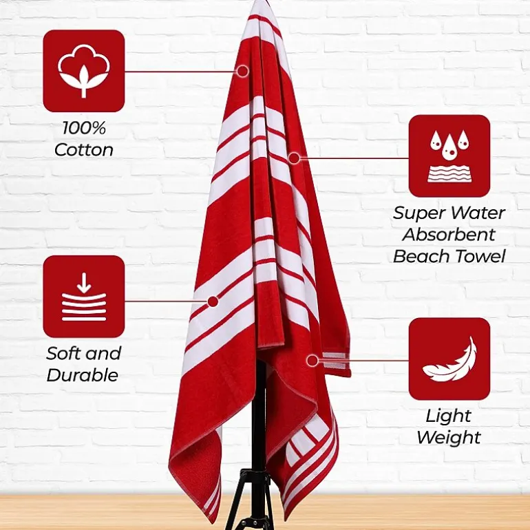SUPERIOR® Cabana Collection | 100% Cotton Quick Dry Beach Towel