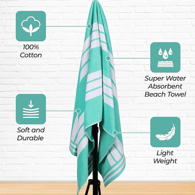 SUPERIOR® Cabana Collection | 100% Cotton Quick Dry Beach Towel