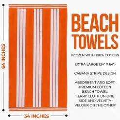 SUPERIOR® Cabana Collection | 100% Cotton Quick Dry Beach Towel