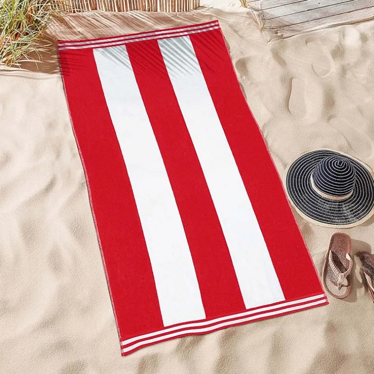 SUPERIOR® Cabana Stripe Oversized Quick Dry Beach Towel