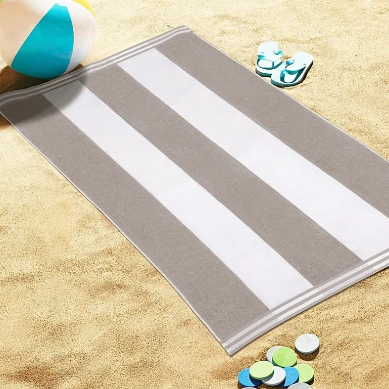 SUPERIOR® Cabana Stripe Oversized Quick Dry Beach Towel