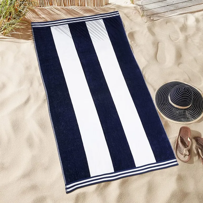 SUPERIOR® Cabana Stripe Oversized Quick Dry Beach Towel