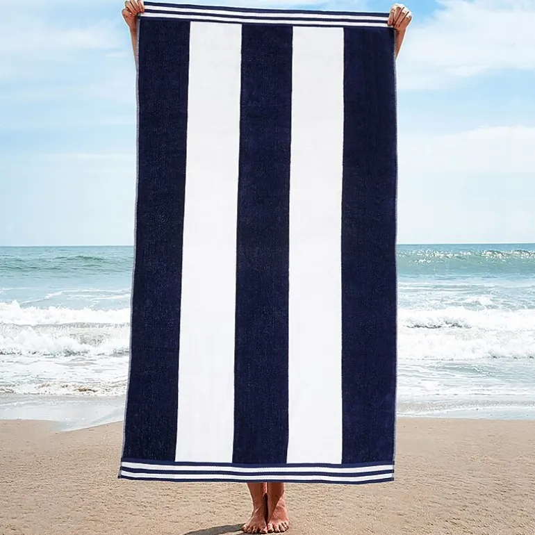 SUPERIOR® Cabana Stripe Oversized Quick Dry Beach Towel