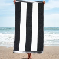 SUPERIOR® Cabana Stripe Oversized Quick Dry Beach Towel