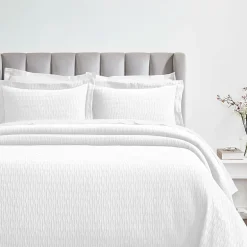 SUPERIOR® Calvert Cotton Lattice Geometric Jacquard Bedspread