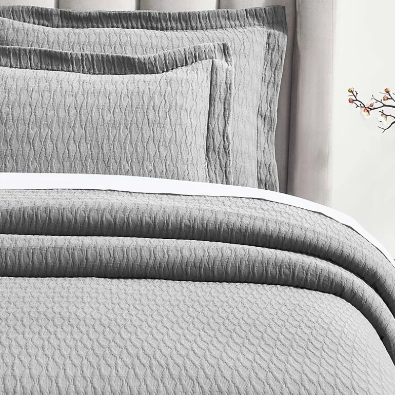 SUPERIOR® Calvert Cotton Lattice Geometric Jacquard Bedspread