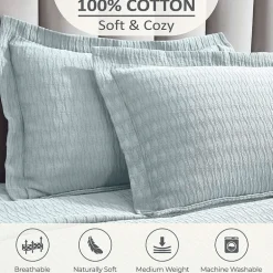 SUPERIOR® Calvert Cotton Lattice Geometric Jacquard Bedspread