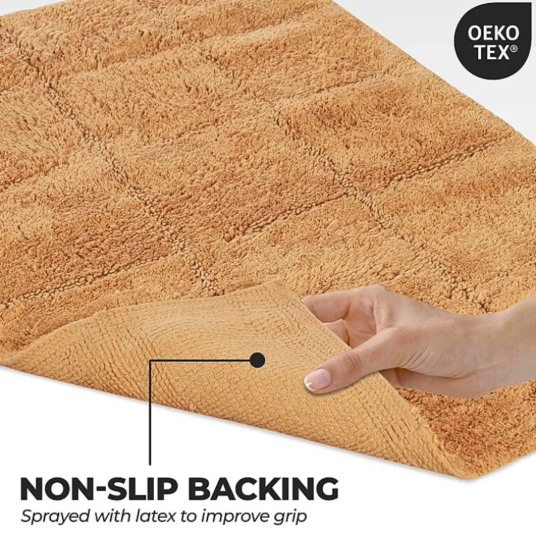 SUPERIOR® Cotton Checkers 2-Pc Bath Bath Rug