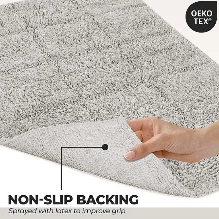 SUPERIOR® Cotton Checkers 2-Pc Bath Bath Rug