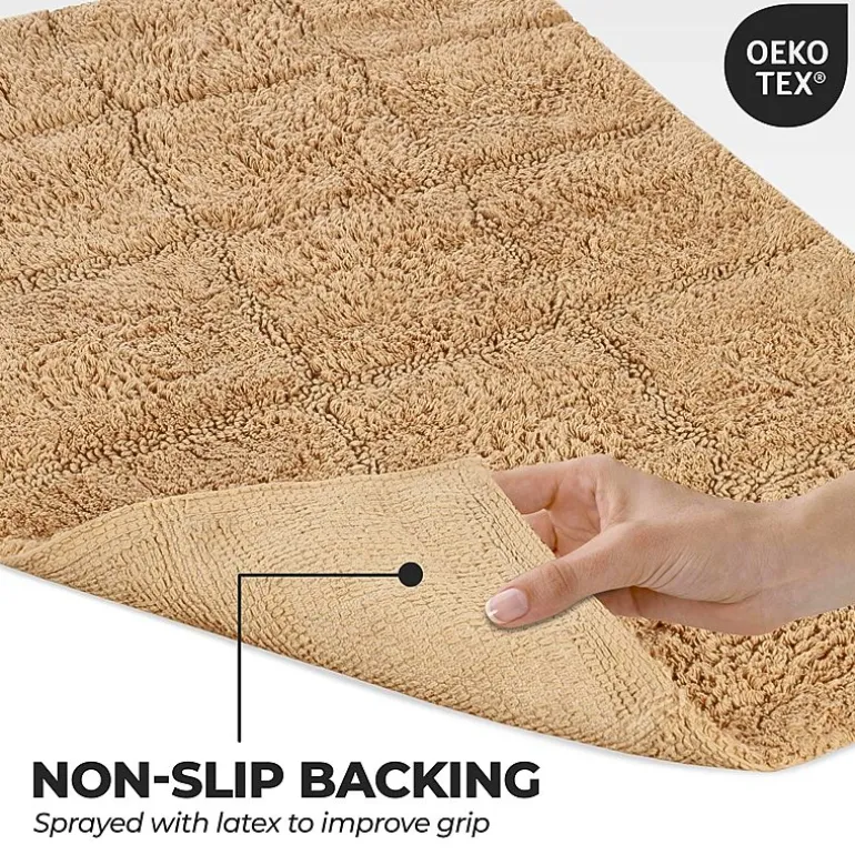 SUPERIOR® Cotton Checkers 2-Pc Bath Bath Rug